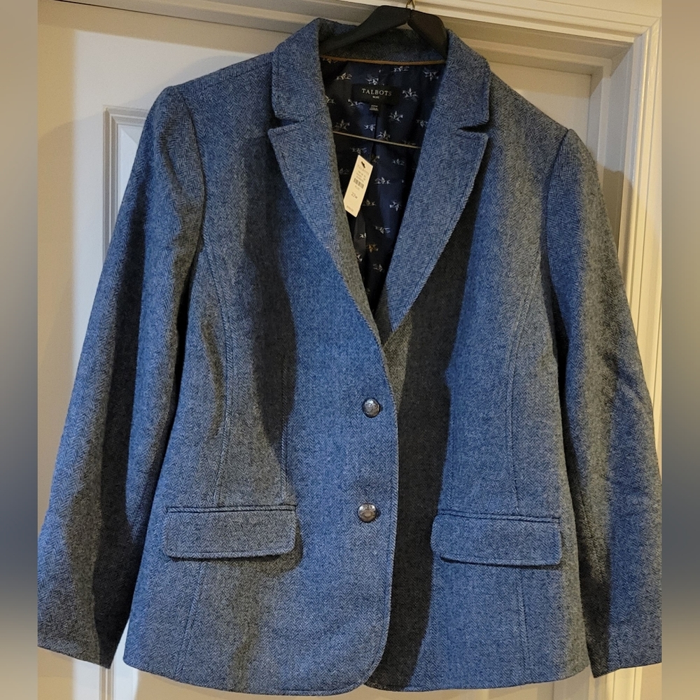 NWT Talbots Wool Blend Blazer